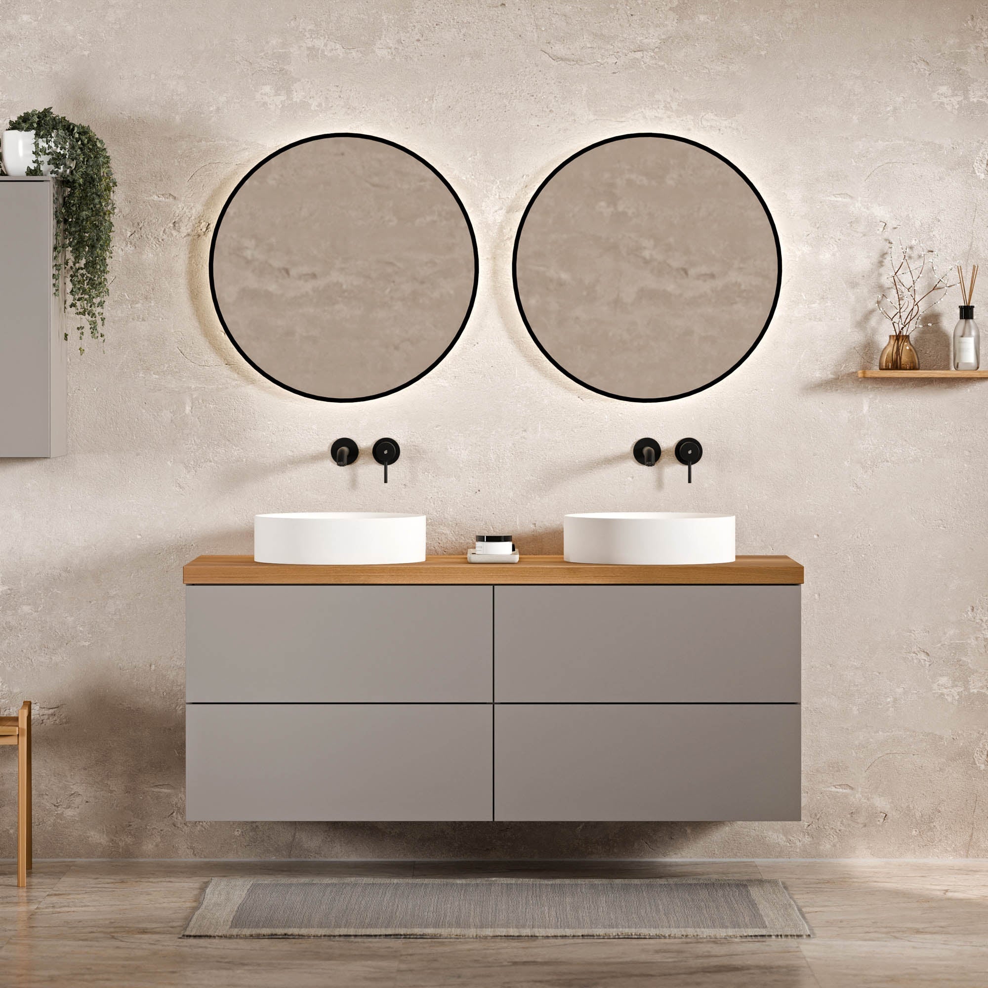 Meuble sous-lavabo JUVIA Classic 2 - de 100 cm à 160 cm