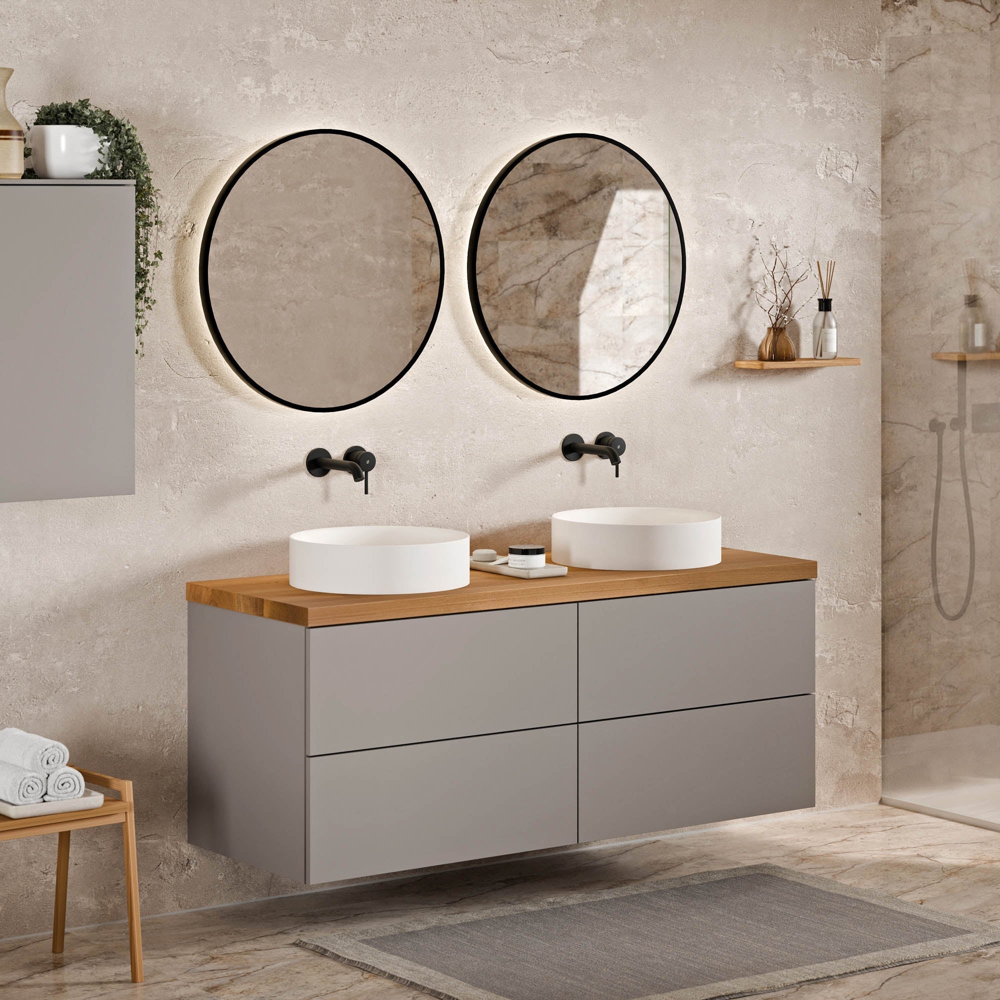 Meuble sous-lavabo JUVIA Classic 2 - de 100 cm à 160 cm