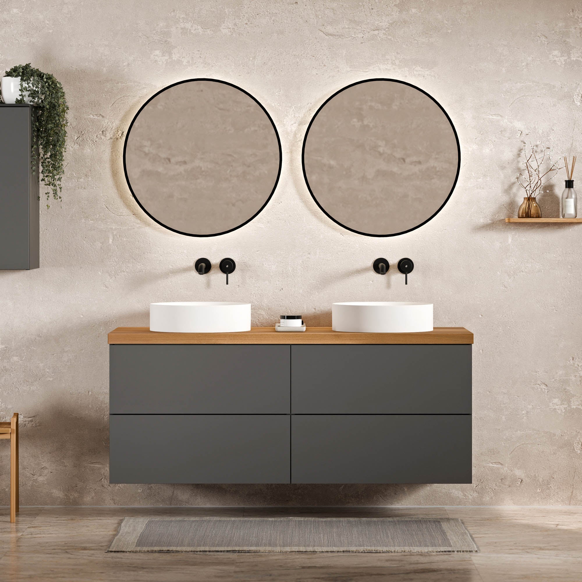 Meuble sous-lavabo JUVIA Classic 2 - de 100 cm à 160 cm
