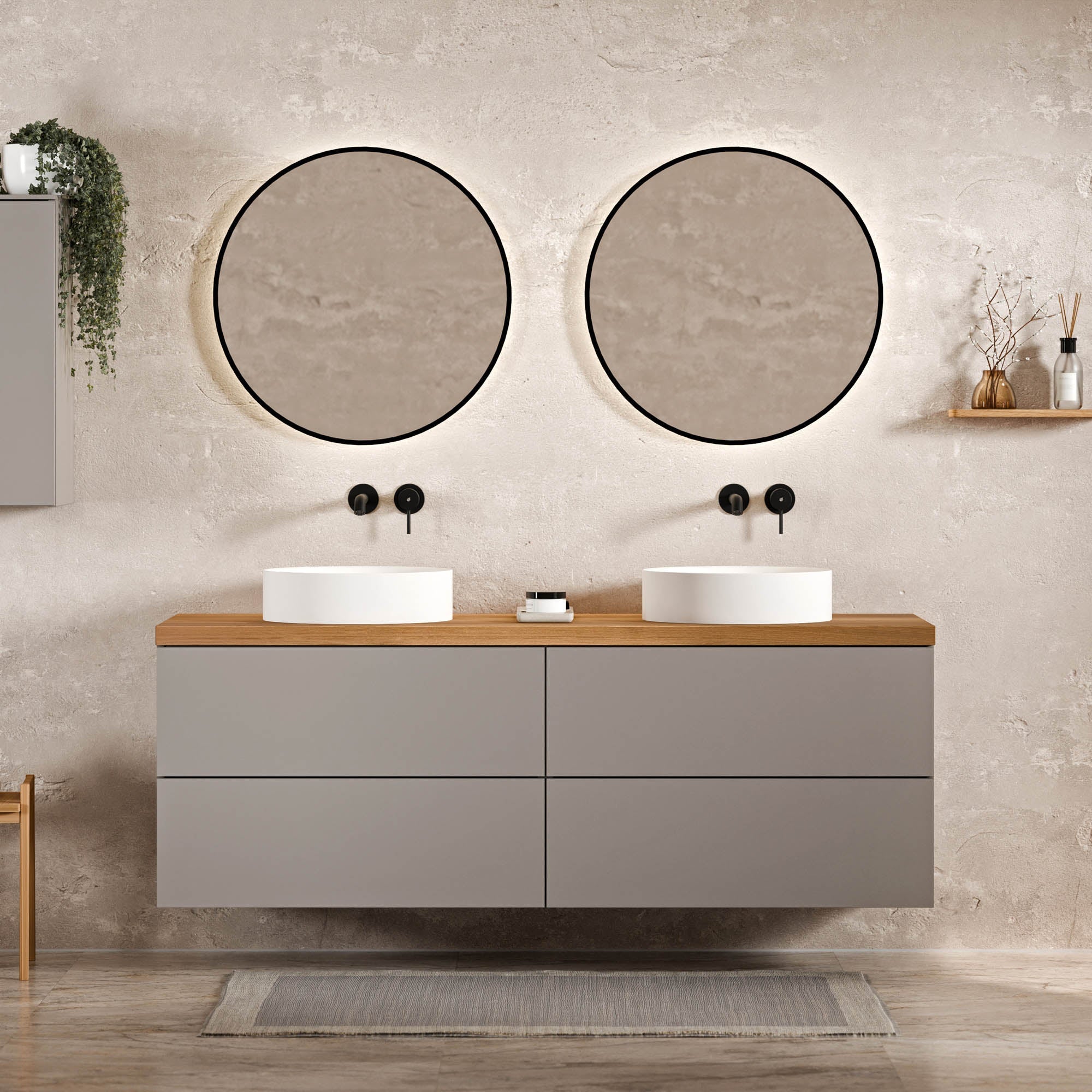 Meuble sous-lavabo JUVIA Classic 2 - de 100 cm à 160 cm
