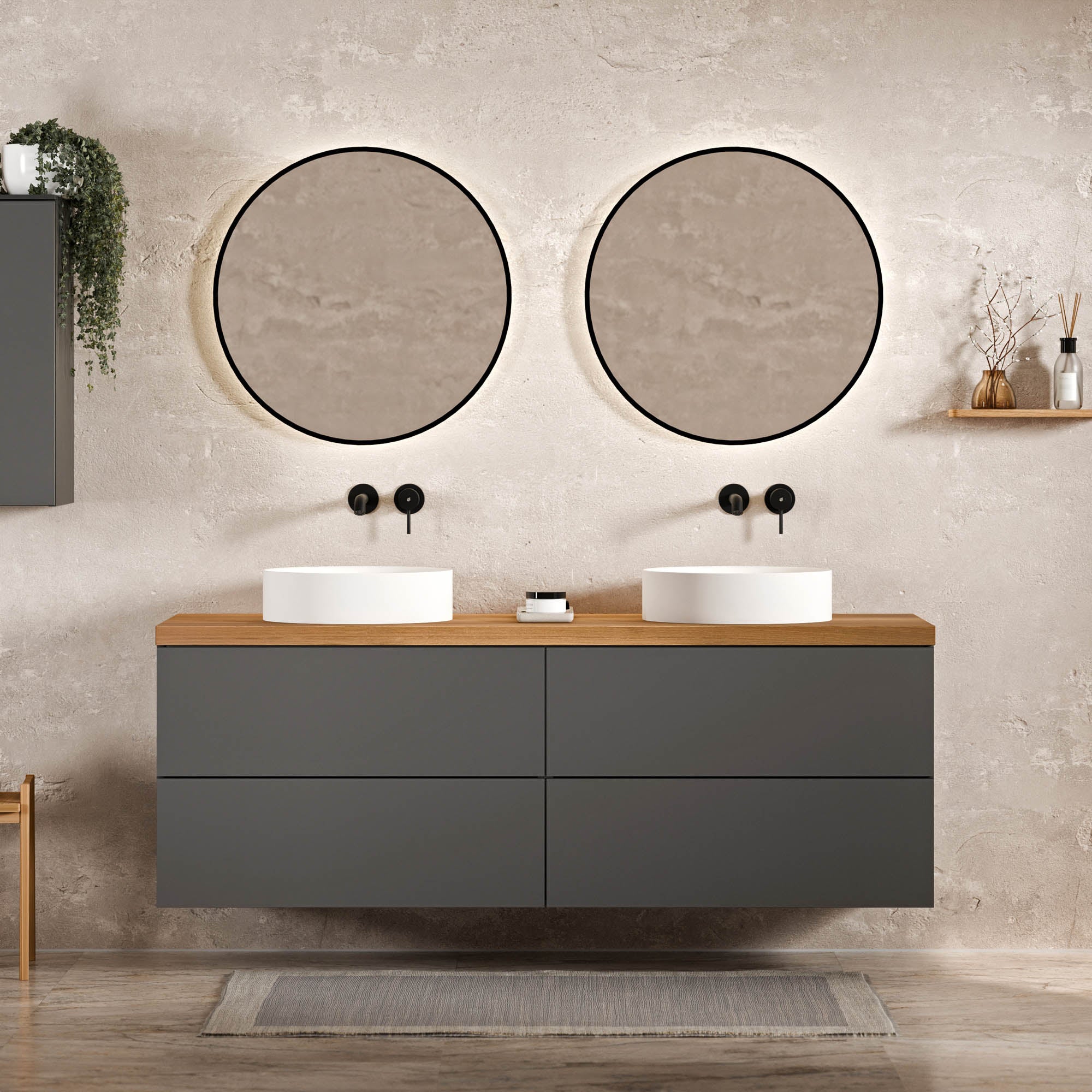Meuble sous-lavabo JUVIA Classic 2 - de 100 cm à 160 cm