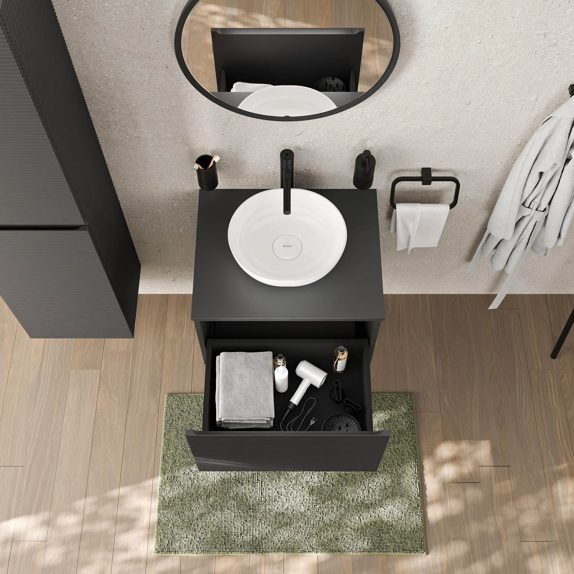 Meuble sous-lavabo MAUI 60 cm
