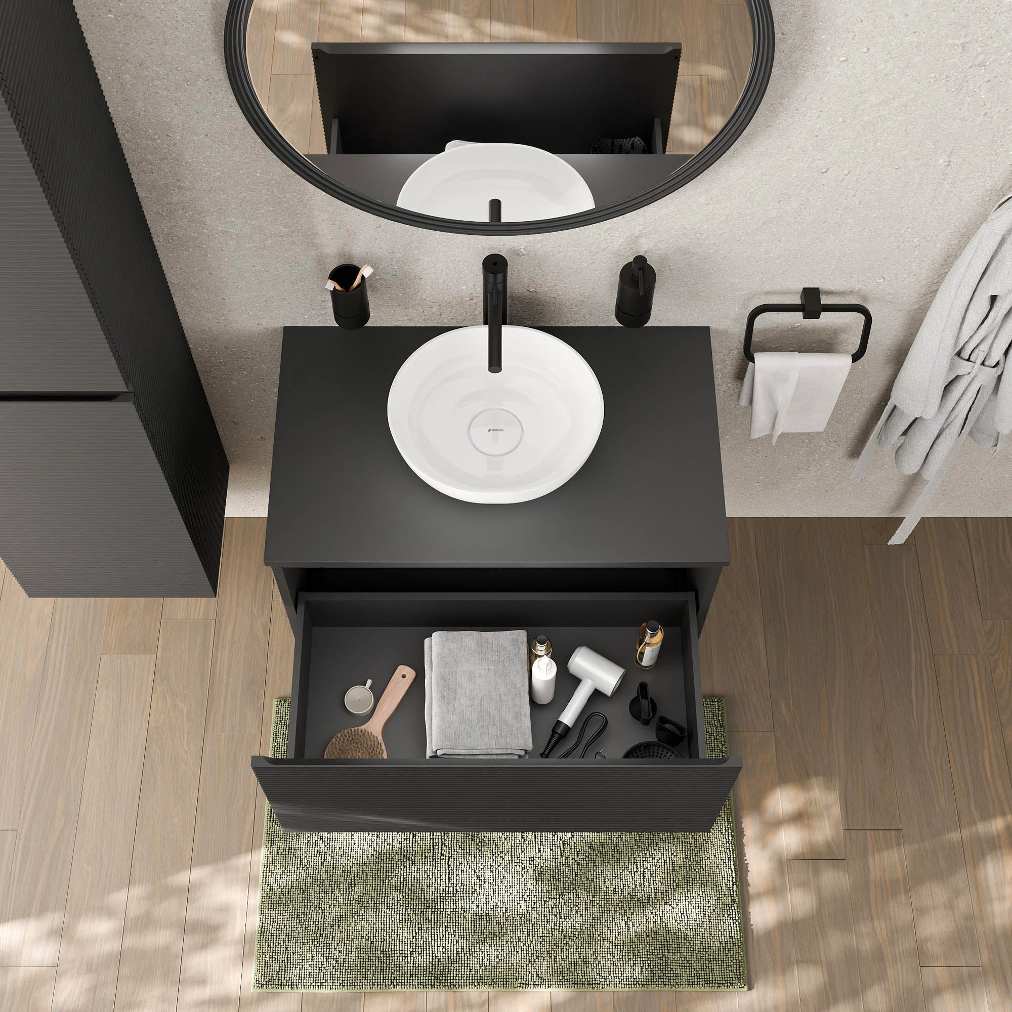 Meuble sous-lavabo MAUI 80 cm