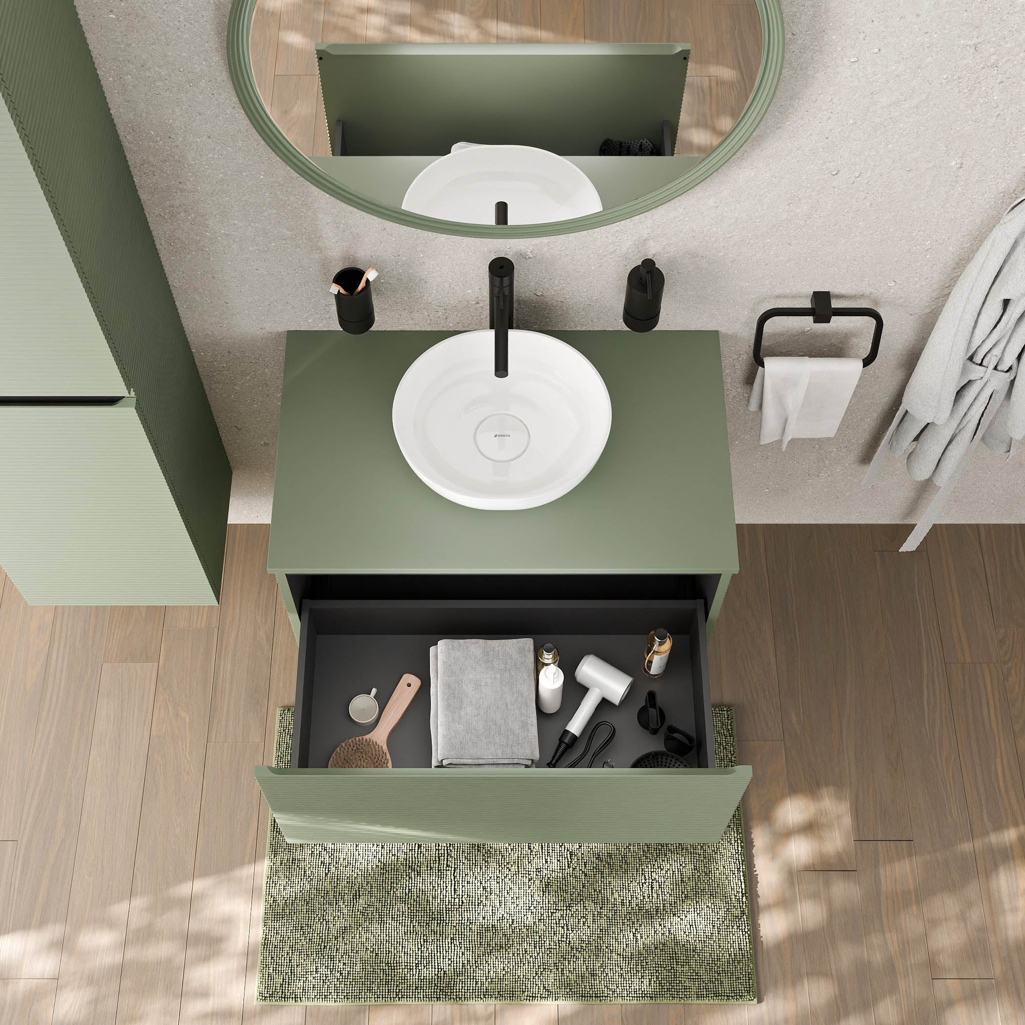 Meuble sous-lavabo MAUI 80 cm