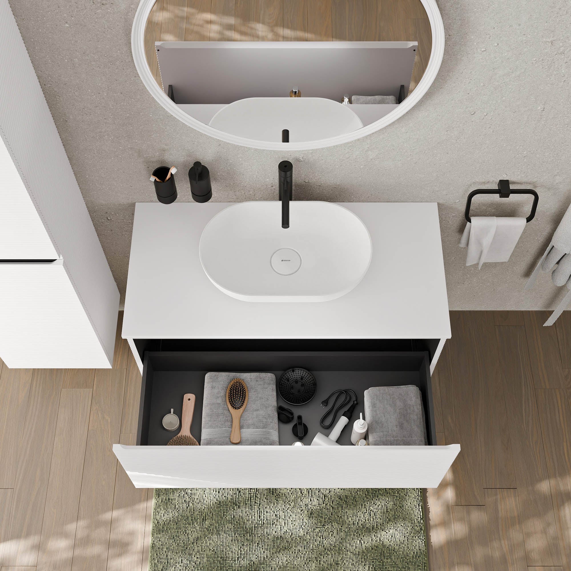 Meuble sous-lavabo MAUI 100 cm