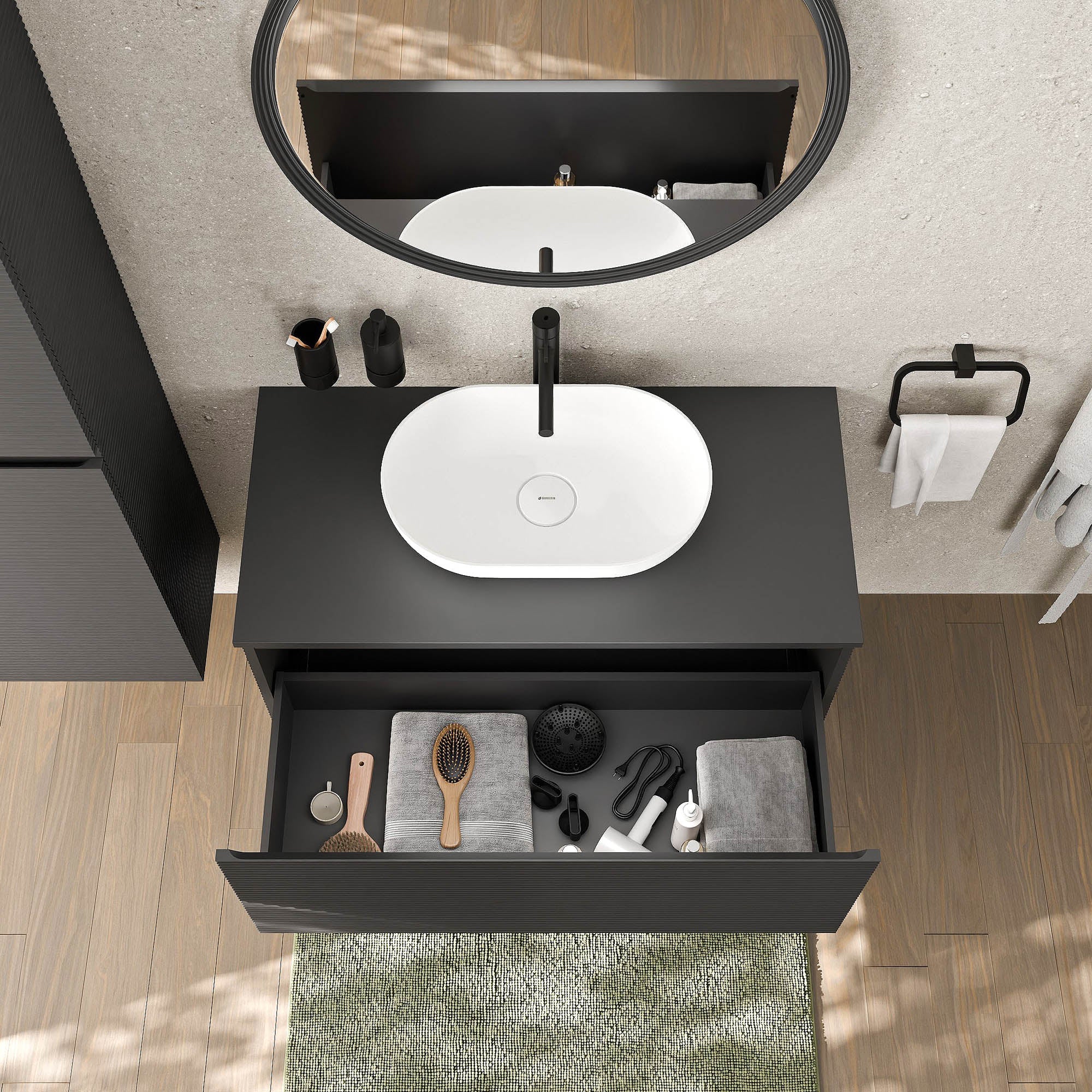 Meuble sous-lavabo MAUI 100 cm