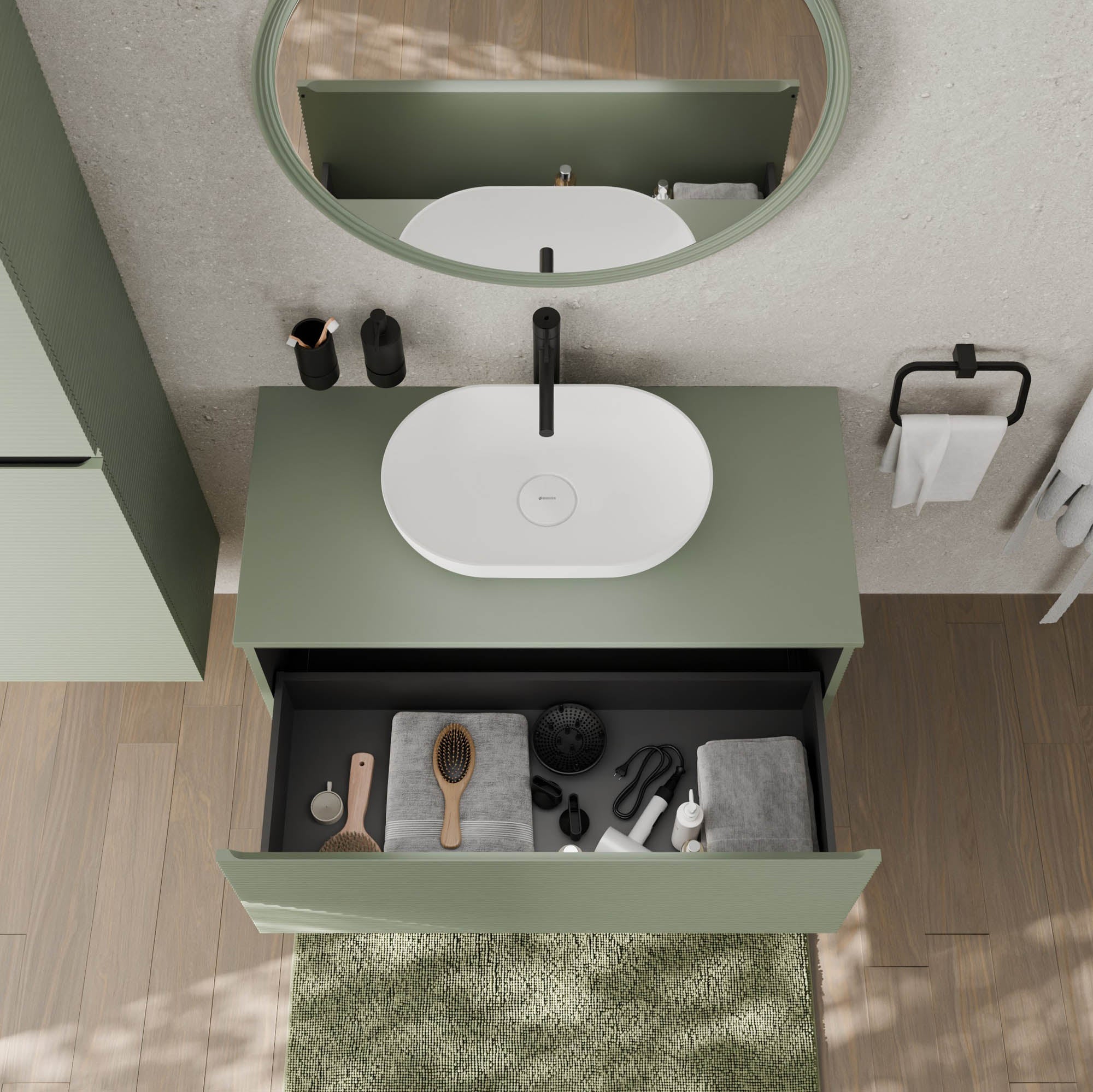 Meuble sous-lavabo MAUI 100 cm