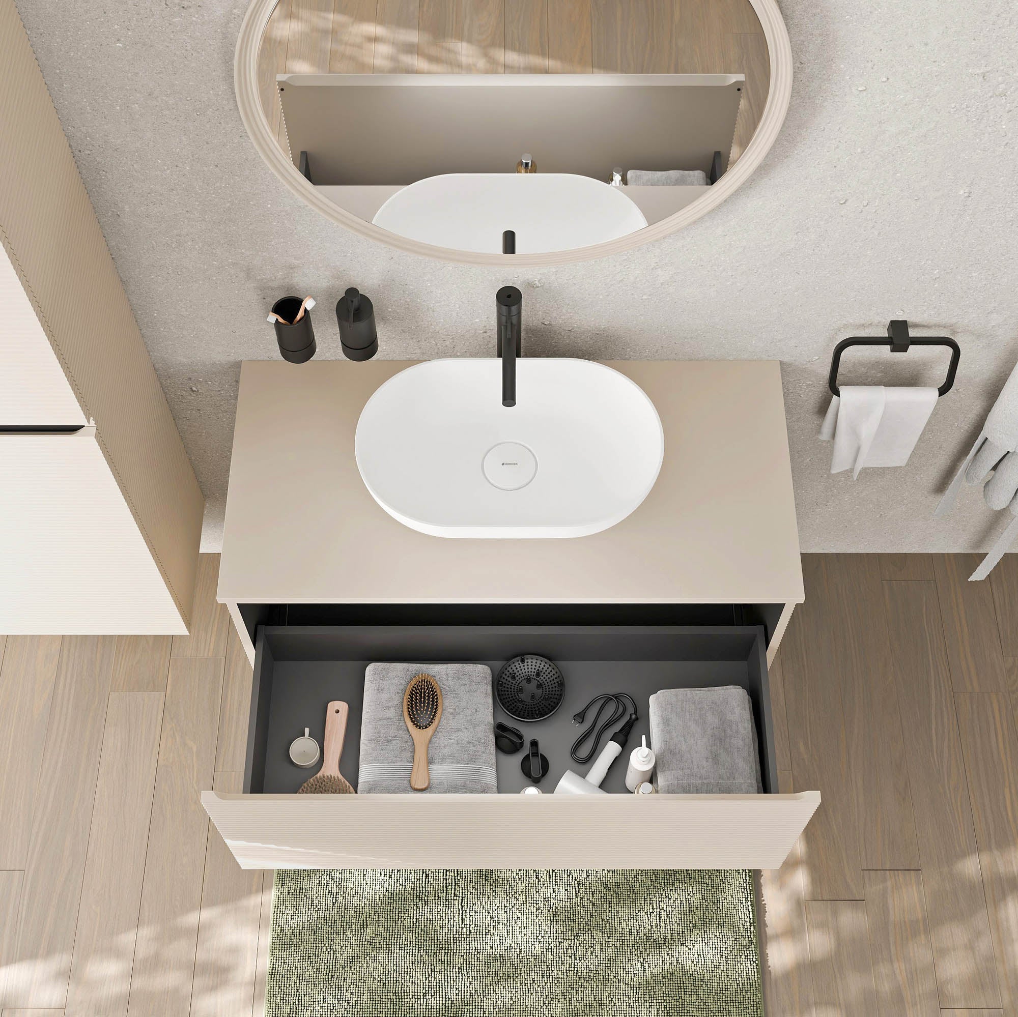 Meuble sous-lavabo MAUI 100 cm