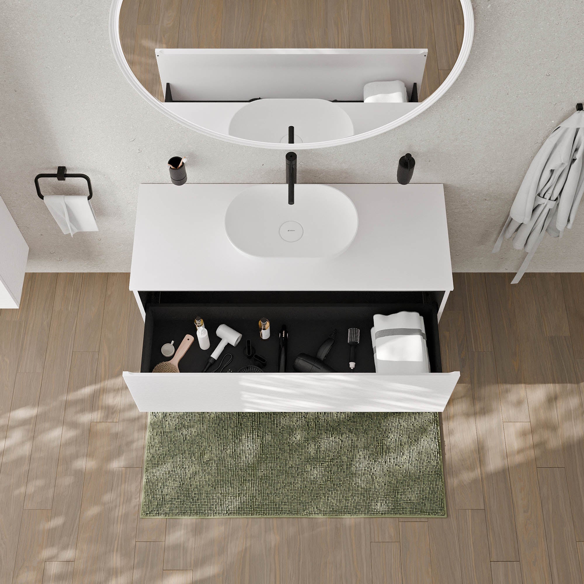 Meuble sous-lavabo MAUI 130 cm
