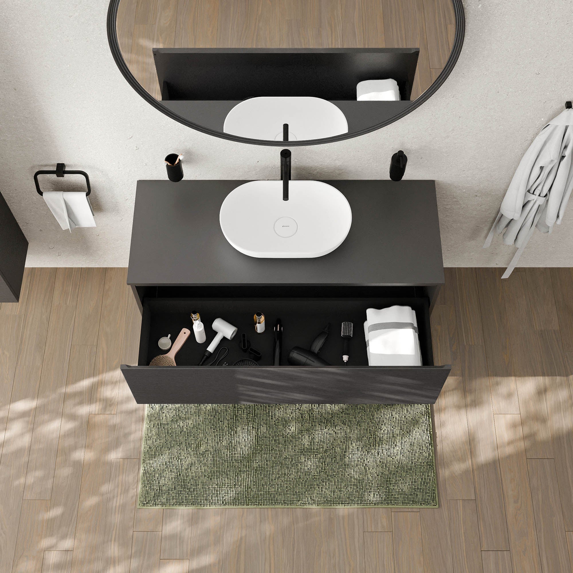 Meuble sous-lavabo MAUI 130 cm