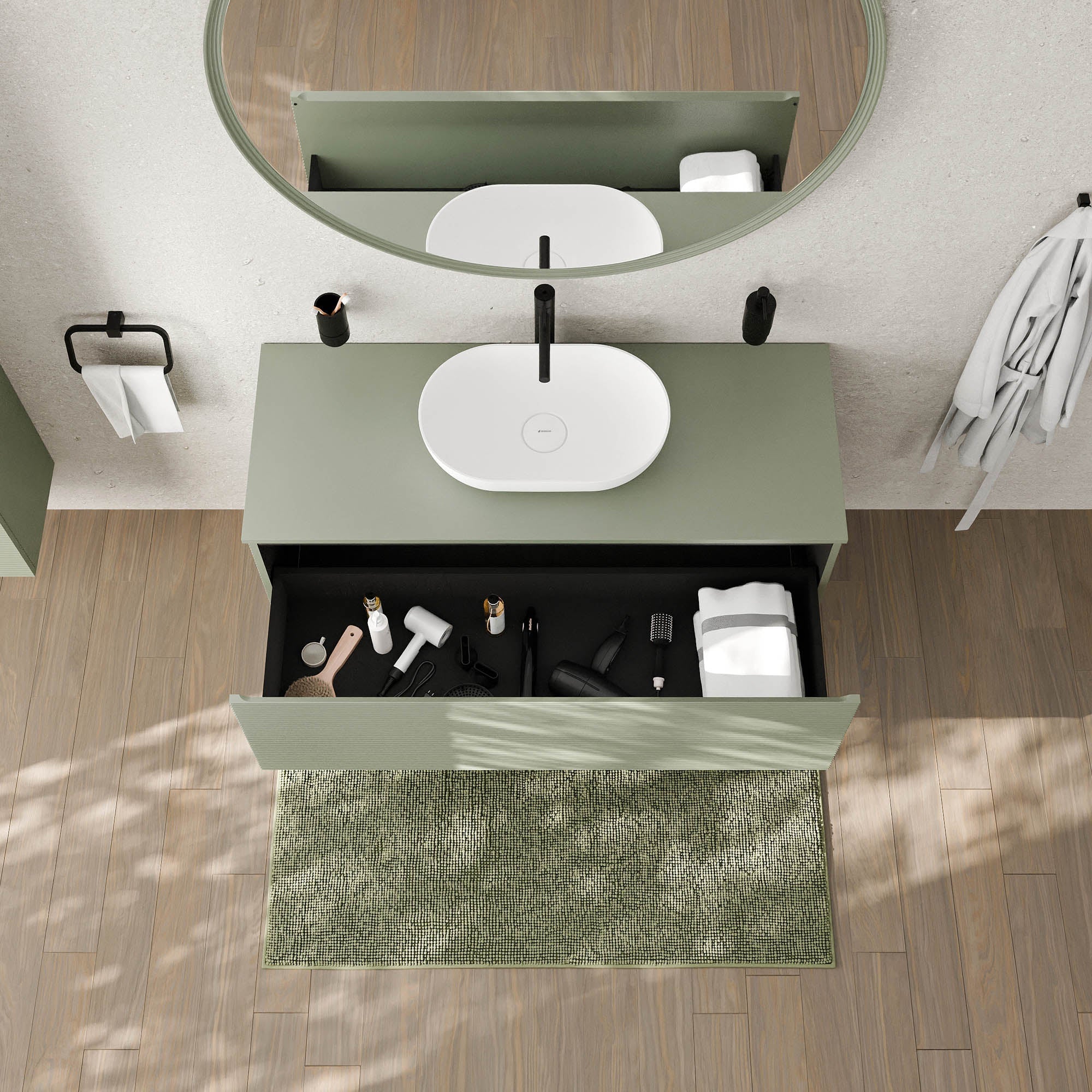 Meuble sous-lavabo MAUI 130 cm
