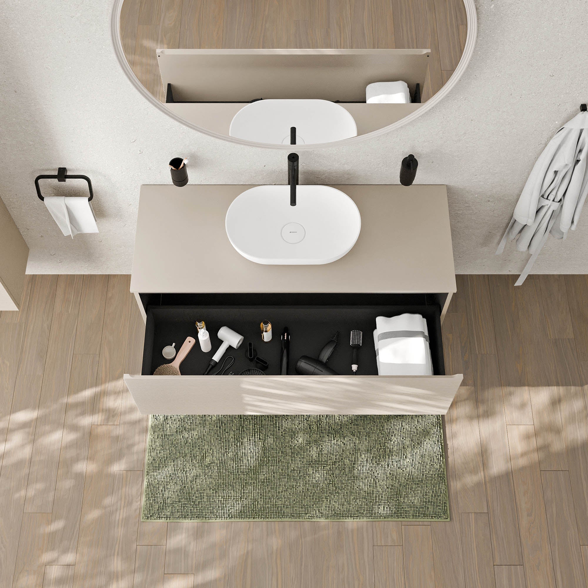 Meuble sous-lavabo MAUI 130 cm