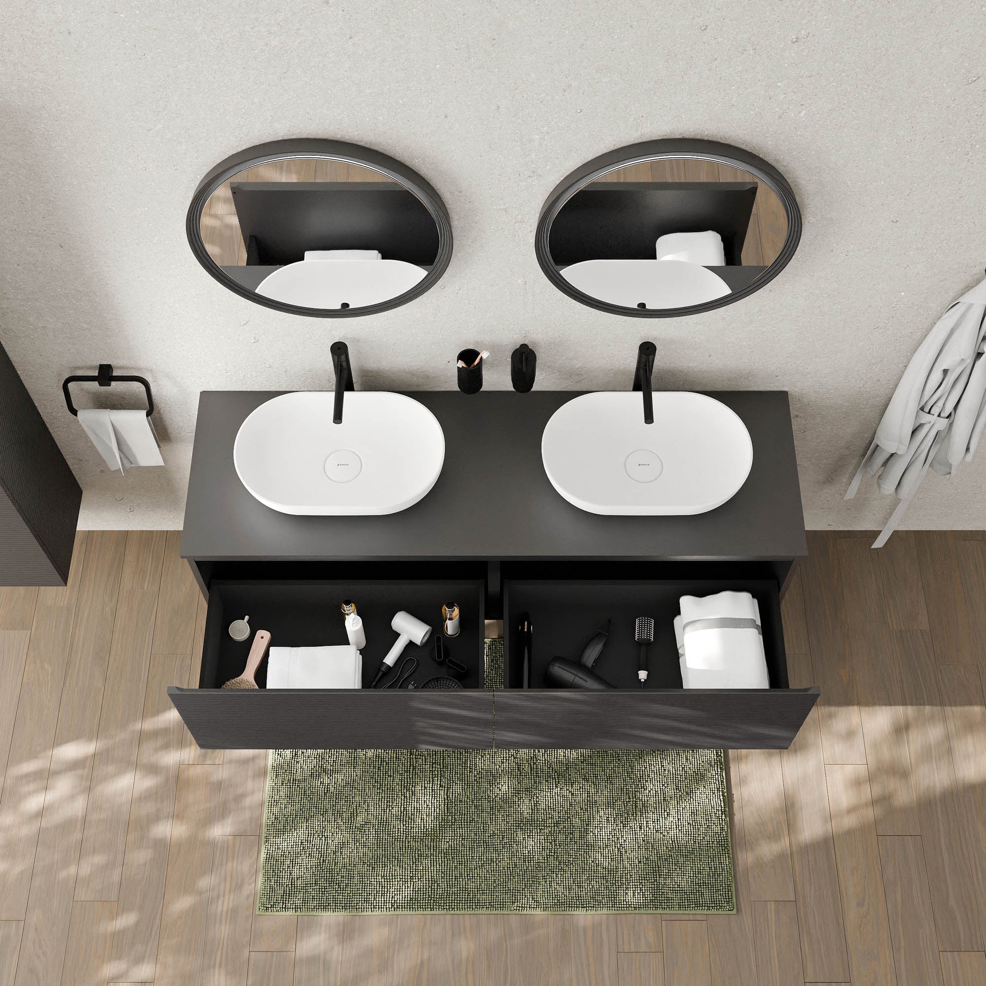 Meuble sous-lavabo MAUI 160 cm