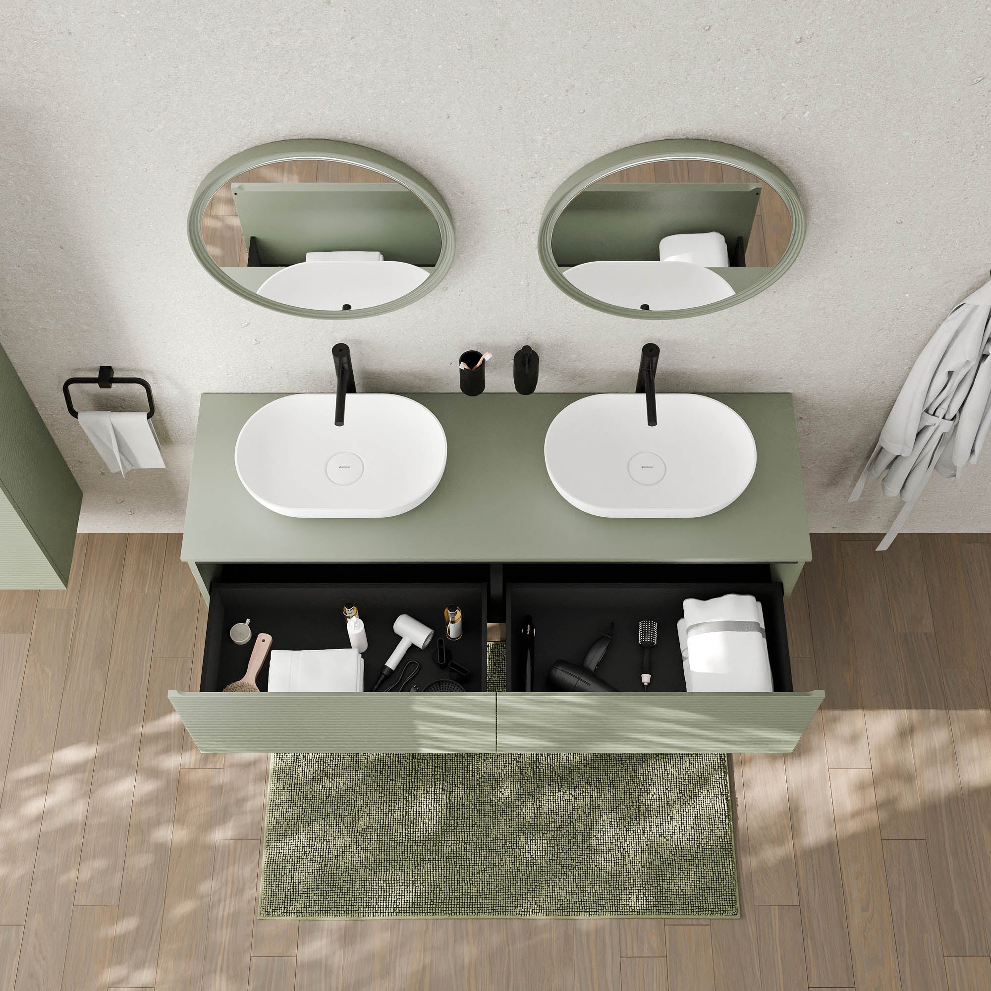 Meuble sous-lavabo MAUI 160 cm