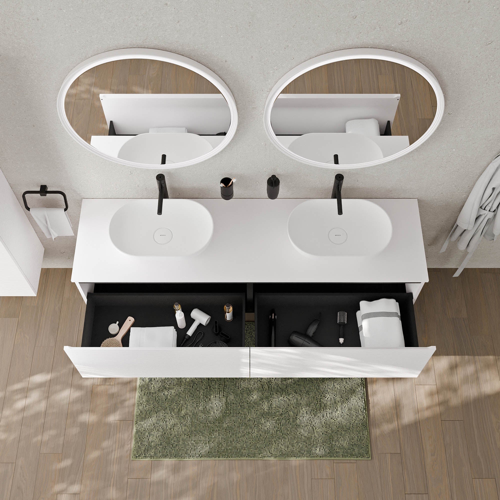 Meuble sous lavabo MAUI 180 cm