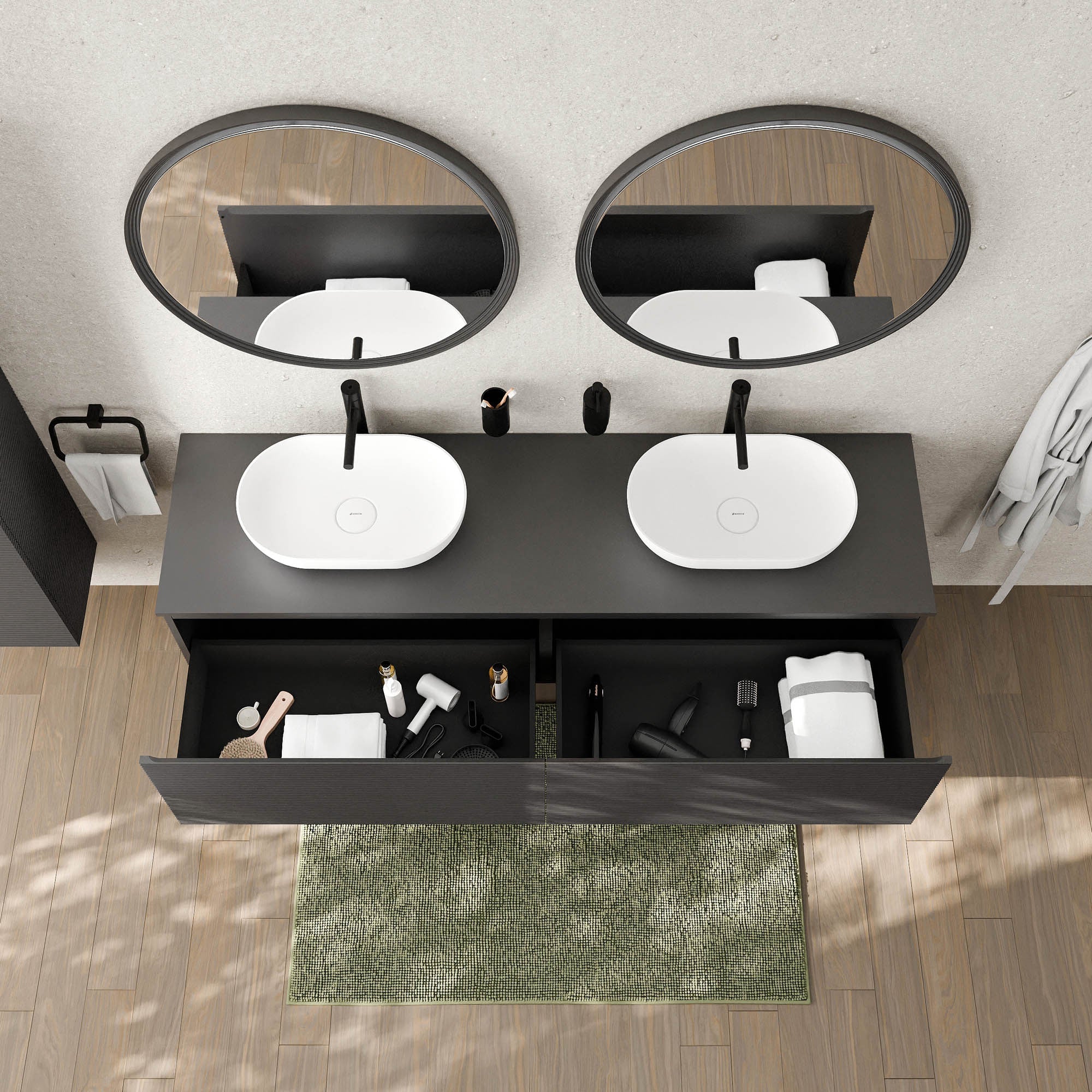 Meuble sous lavabo MAUI 180 cm