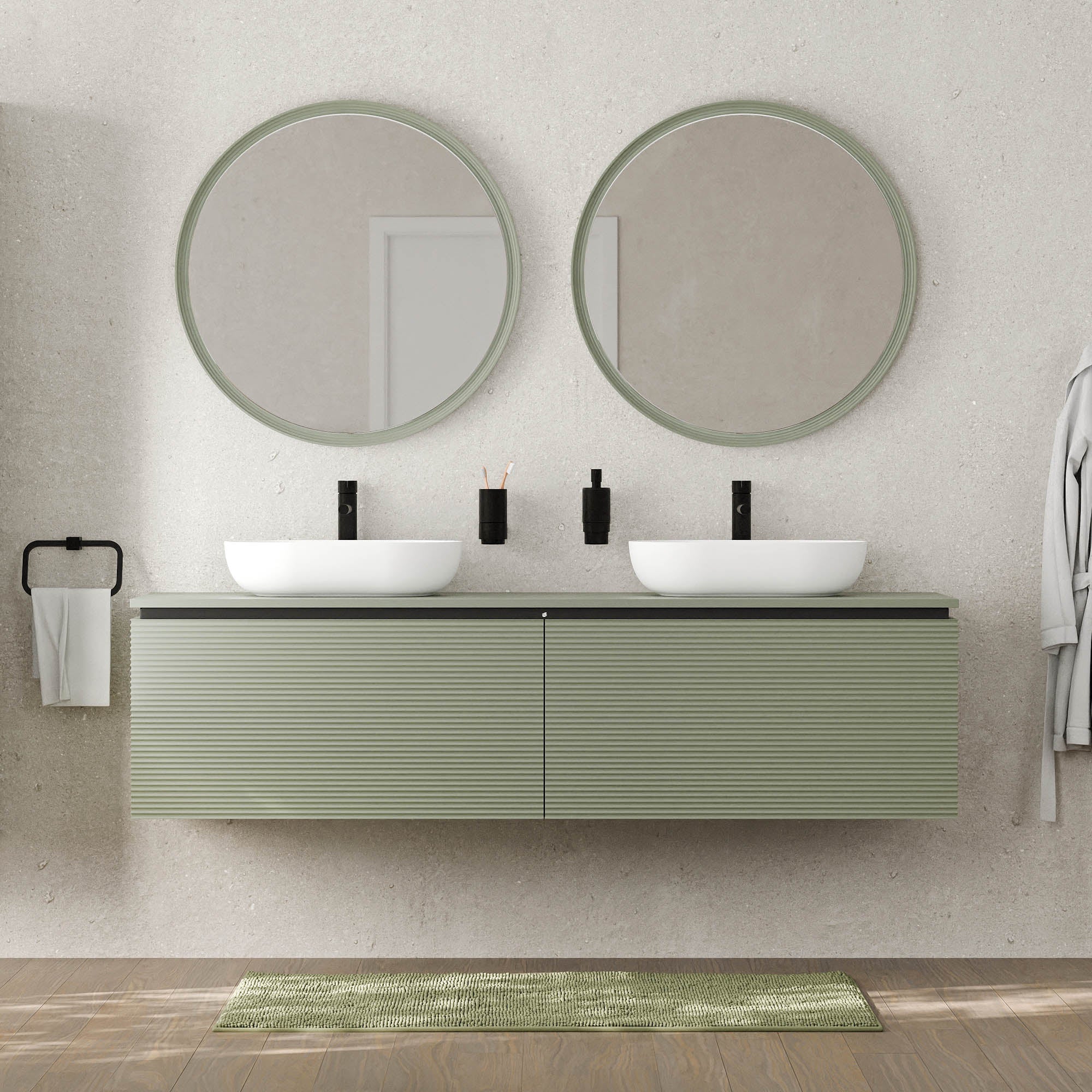Meuble sous lavabo MAUI 180 cm