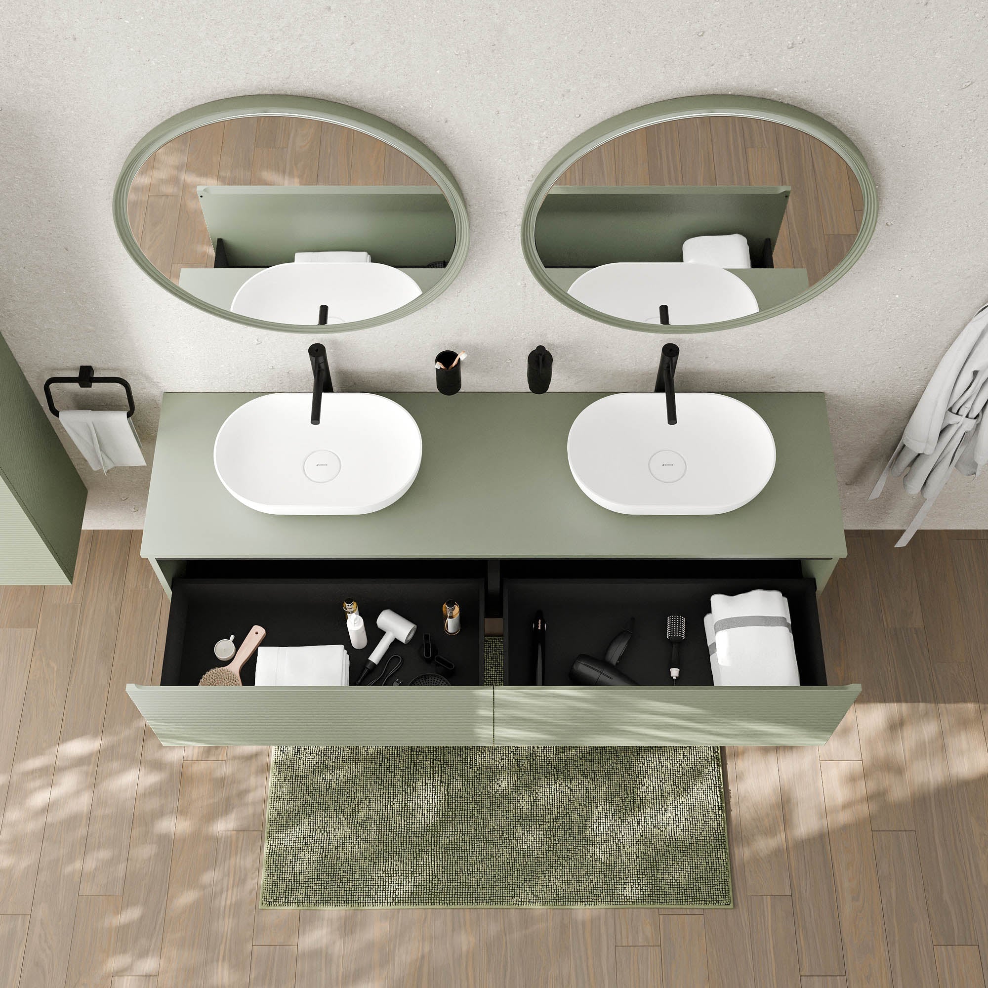 Meuble sous lavabo MAUI 180 cm