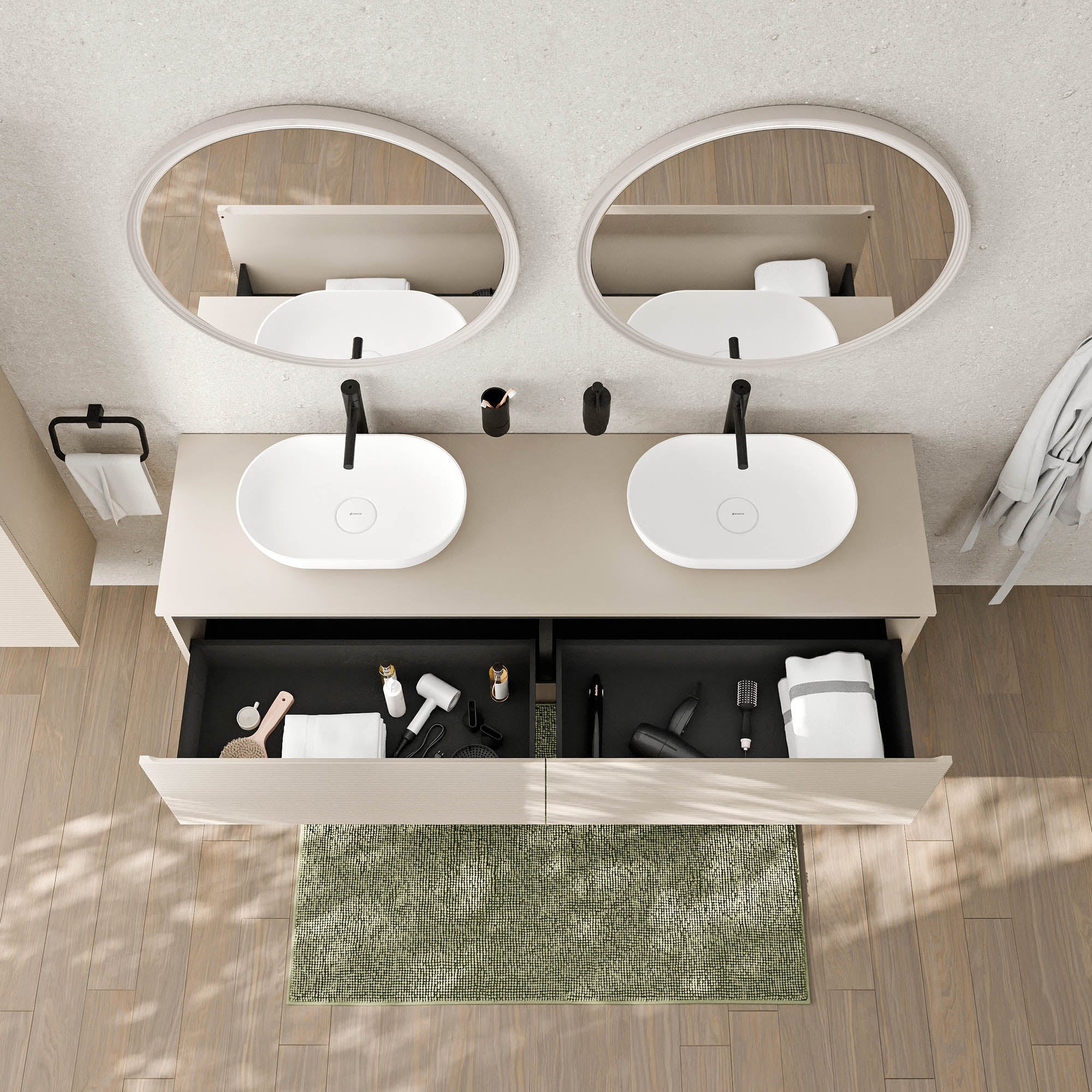 Meuble sous lavabo MAUI 180 cm