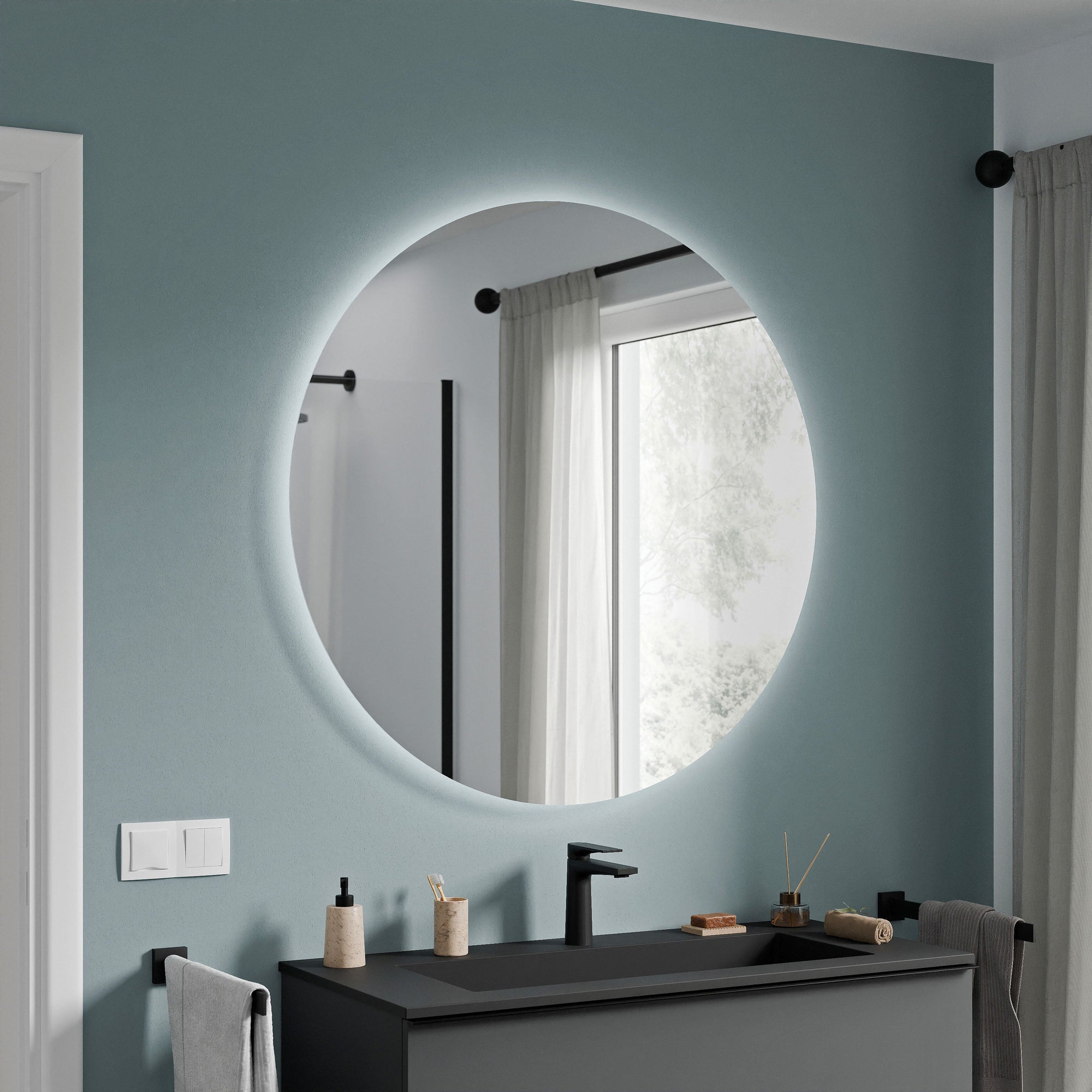 Ensemble de meubles de salle de bain TIM 100 cm avec lavabo