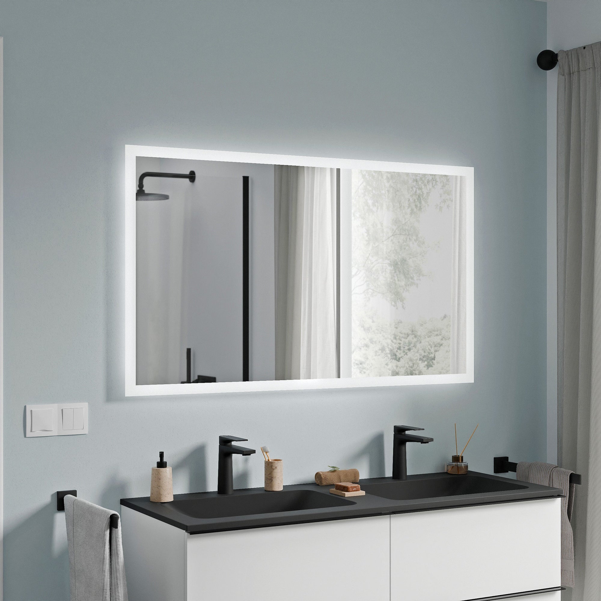 Ensemble de meubles de salle de bain VIREO 120 cm avec double vasque