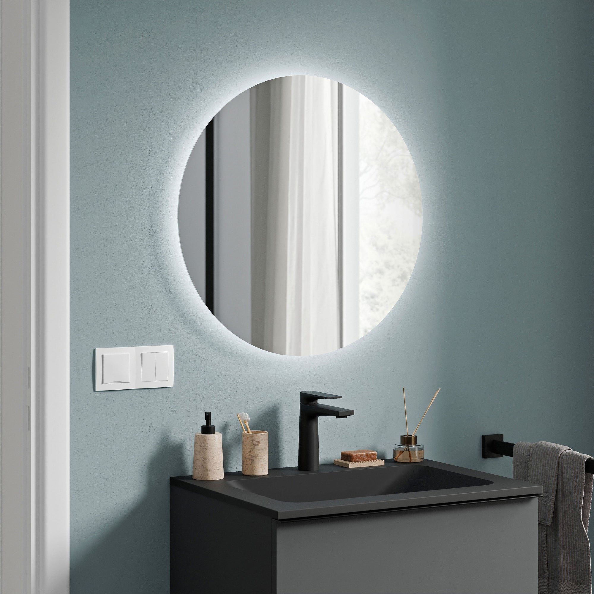 Ensemble de meubles de salle de bain TIM 60 cm avec lavabo