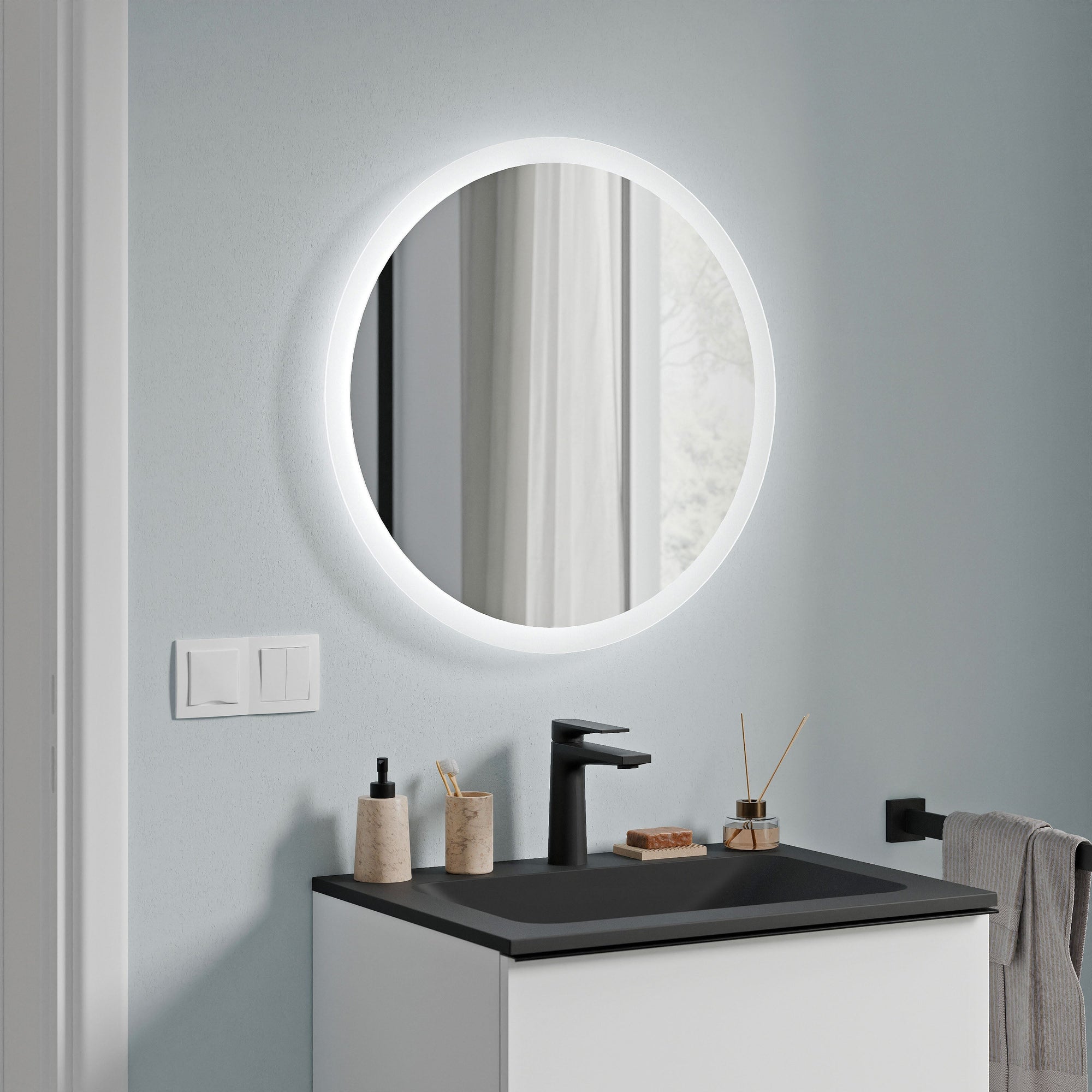 Ensemble de meubles de salle de bain VIREO 60 cm avec lavabo