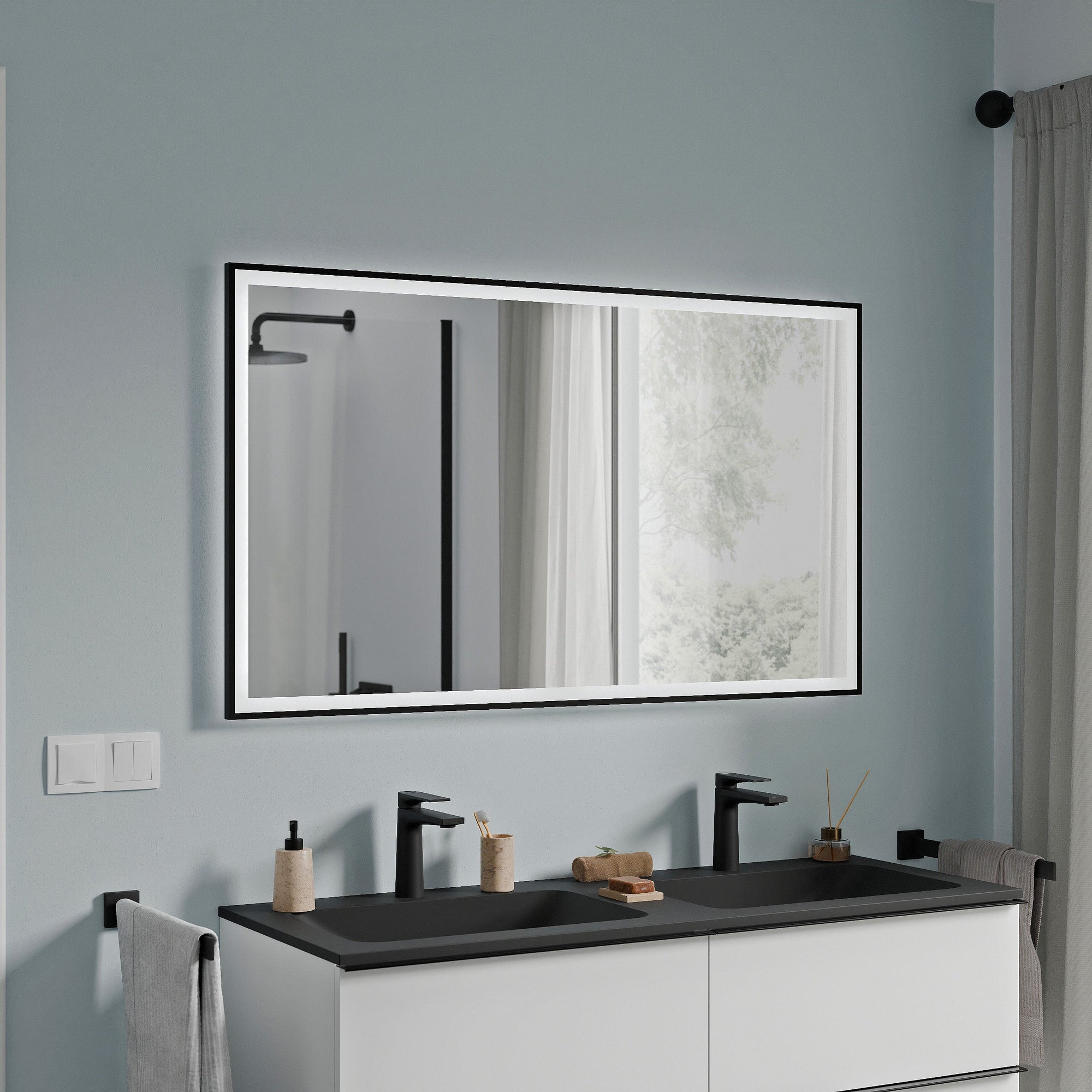 Miroir de salle de bain VARO FRAME rectangulaire
