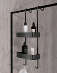 Panier de douche OLA - Aluminium - Noir mat