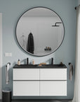 Miroir de salle de bains VARO FRAME rond