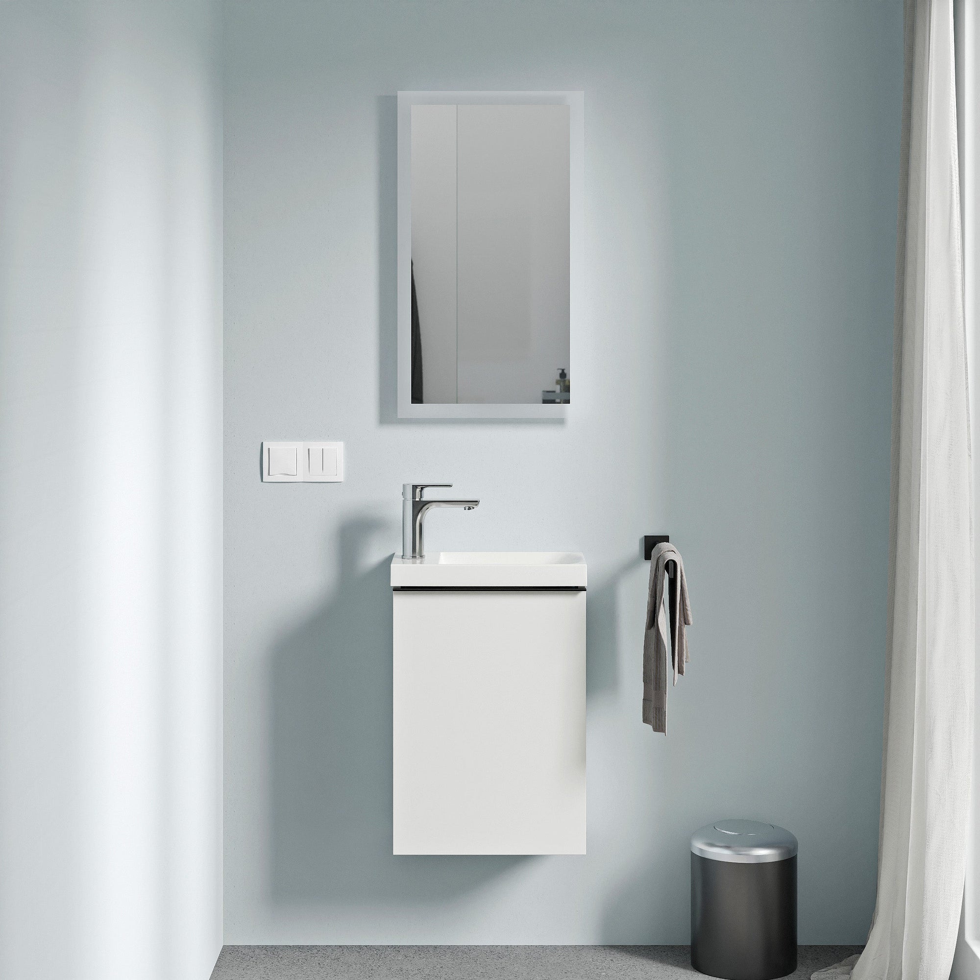 Miroir de salle de bain VARO rectangulaire