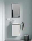 Ensemble de meubles de salle de bain WC invités TIM 40 cm avec lavabo