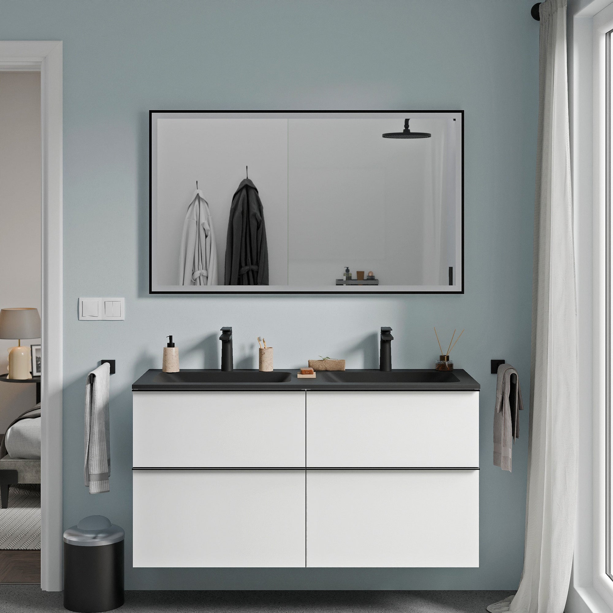Miroir de salle de bain VARO FRAME rectangulaire