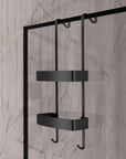 Panier de douche OLA - Aluminium - Noir mat