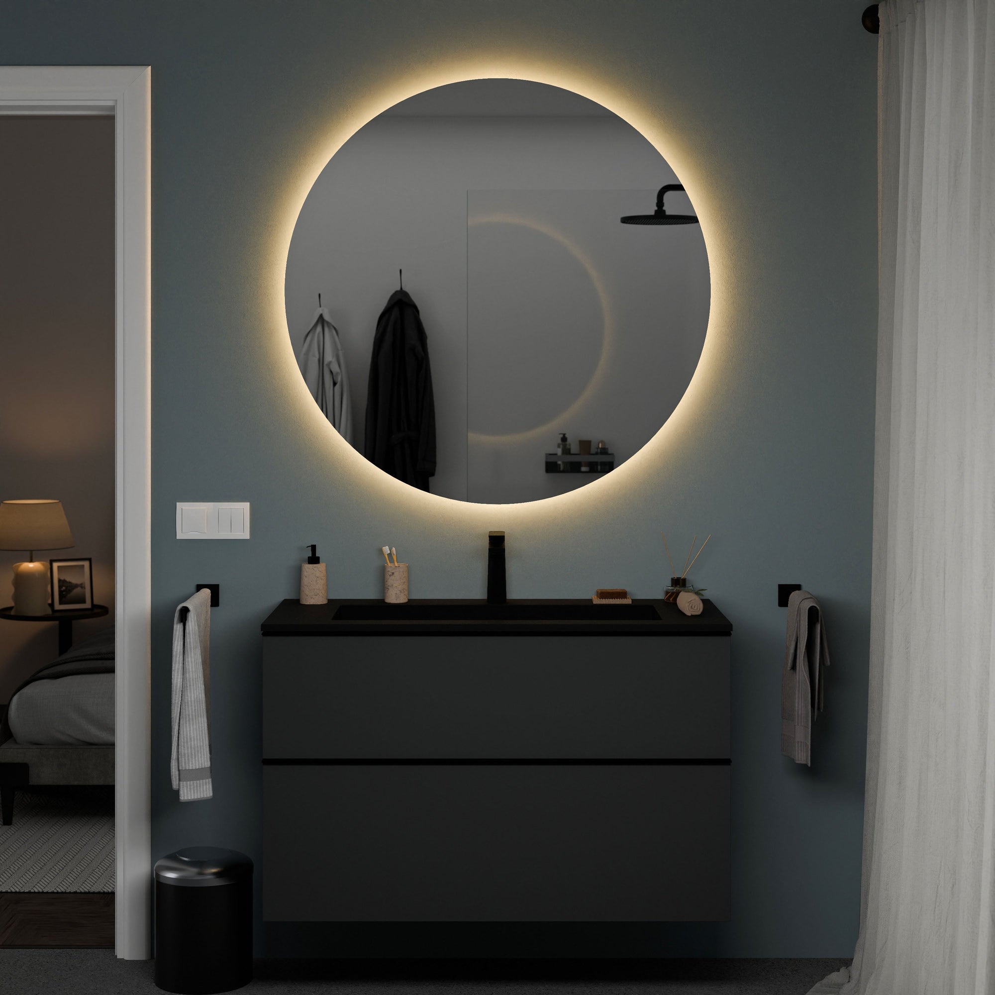Ensemble de meubles de salle de bain TIM 100 cm avec lavabo