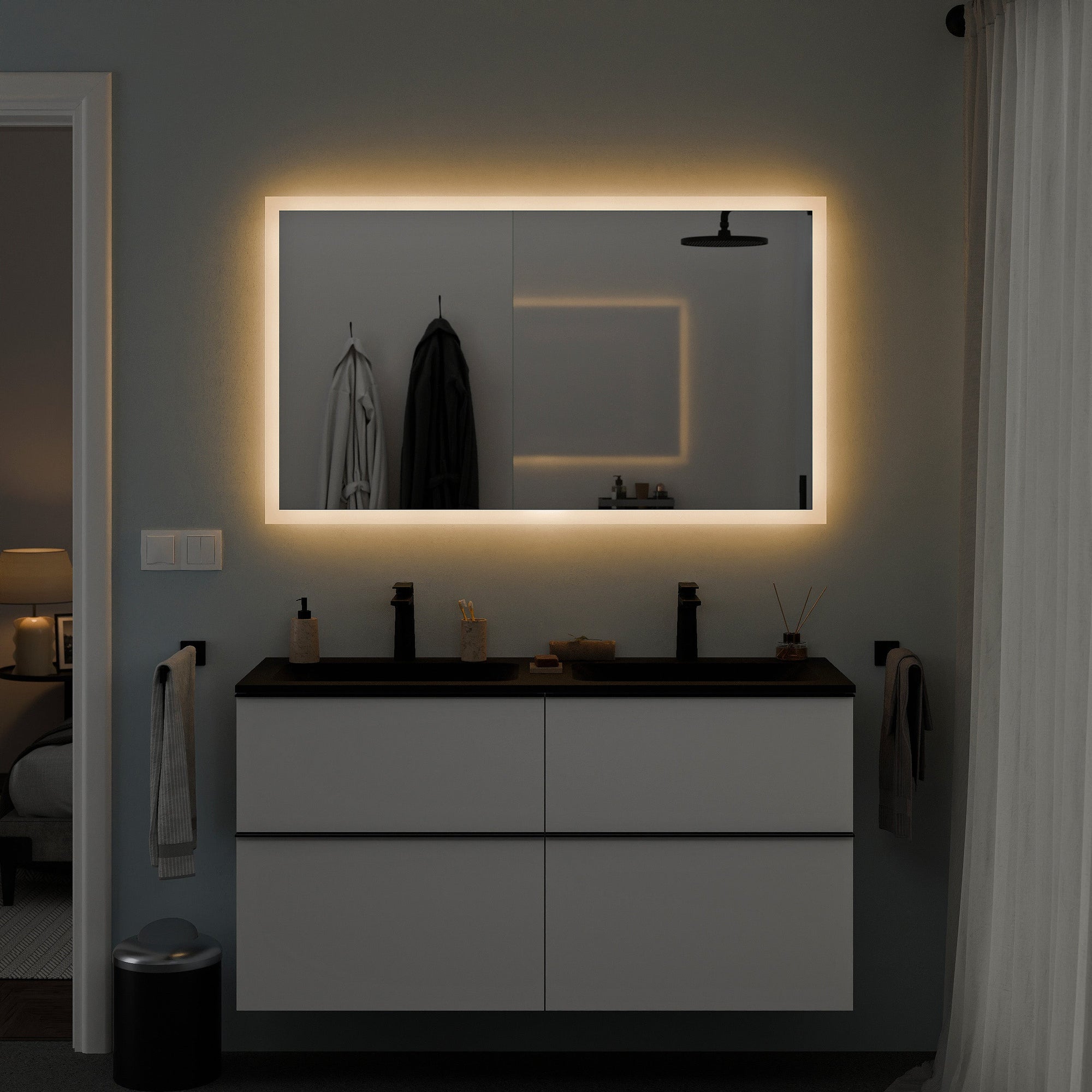 Ensemble de meubles de salle de bain VIREO 120 cm avec double vasque