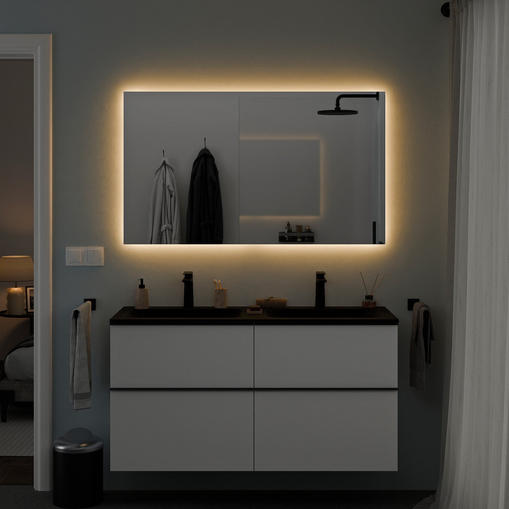 Miroir de salle de bain NEO rectangulaire