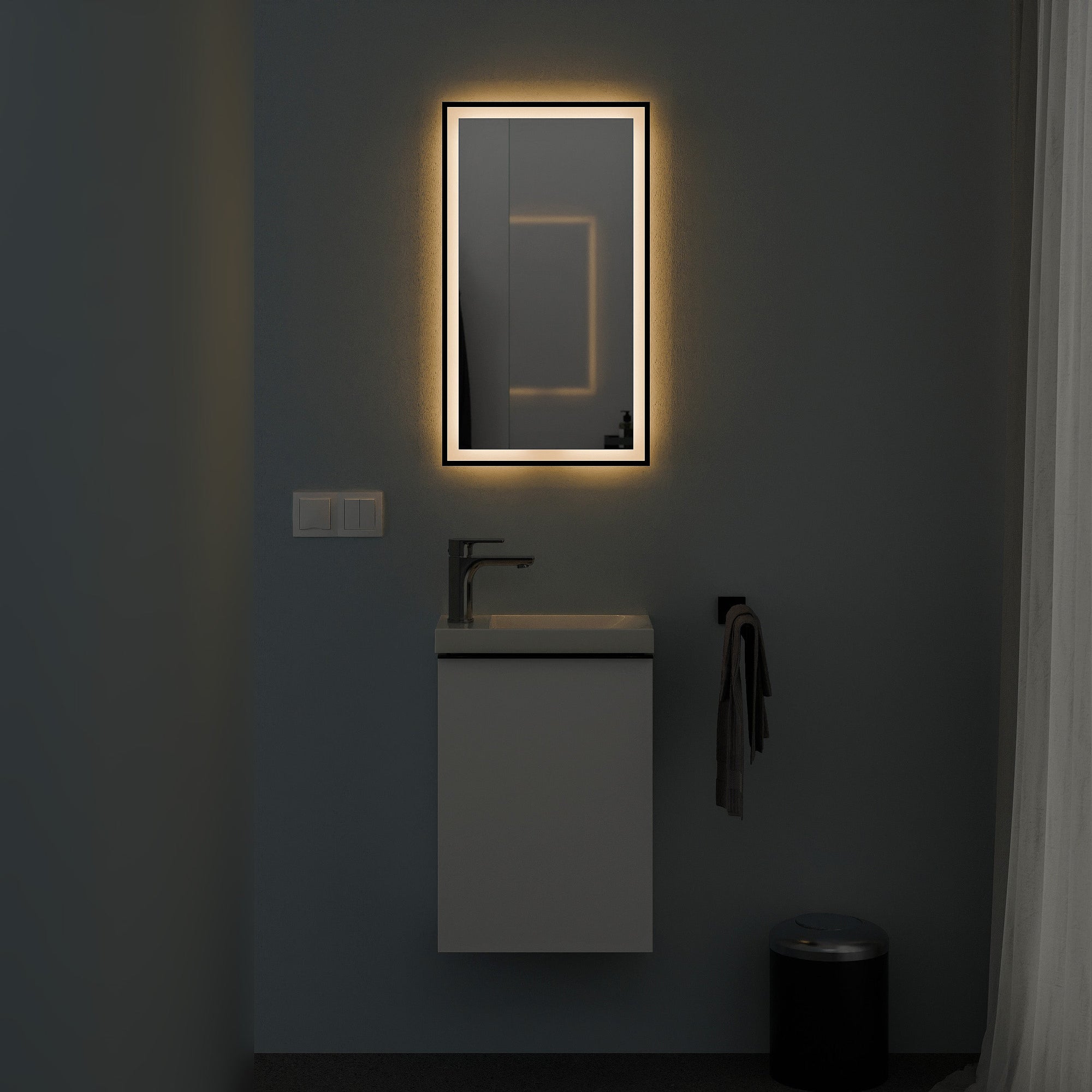 Miroir de salle de bain VARO FRAME rectangulaire