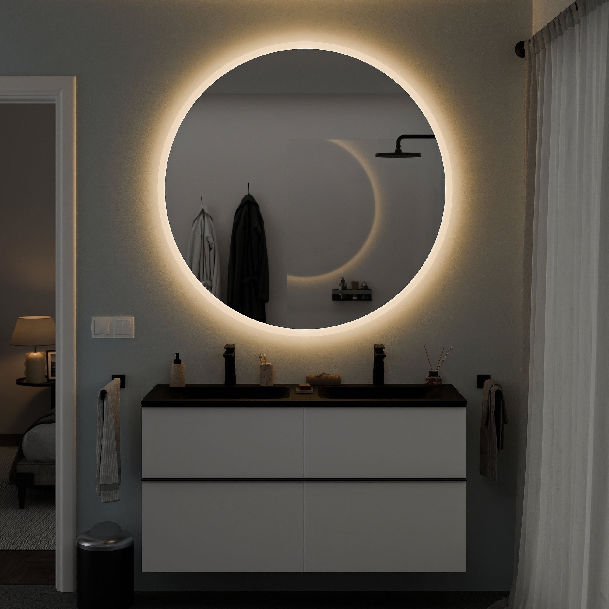 Ensemble de meubles de salle de bain VIREO 120 cm avec double vasque