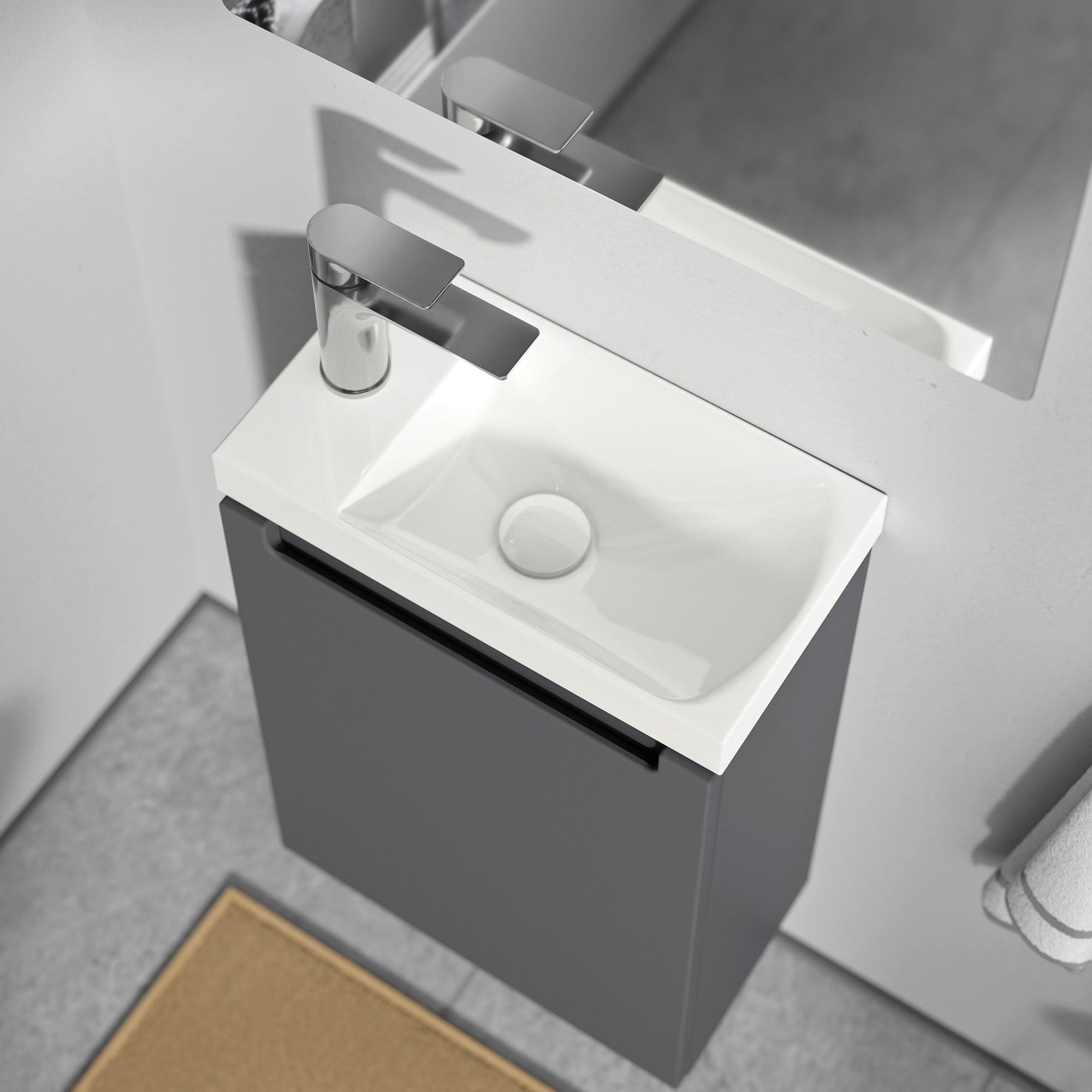 Meuble de salle de bain VIREO 40 cm avec lavabo