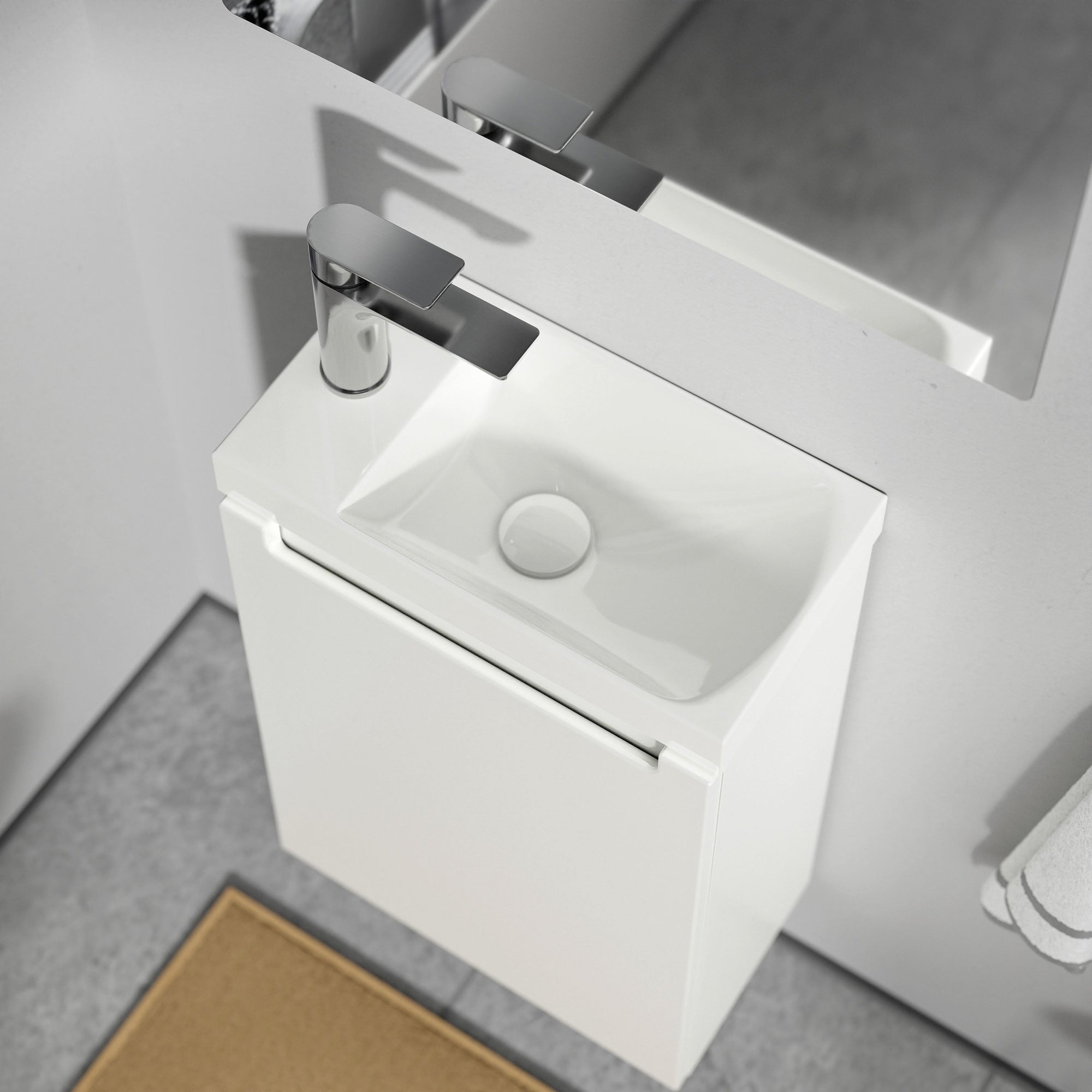 Meuble de salle de bain VIREO 40 cm avec lavabo