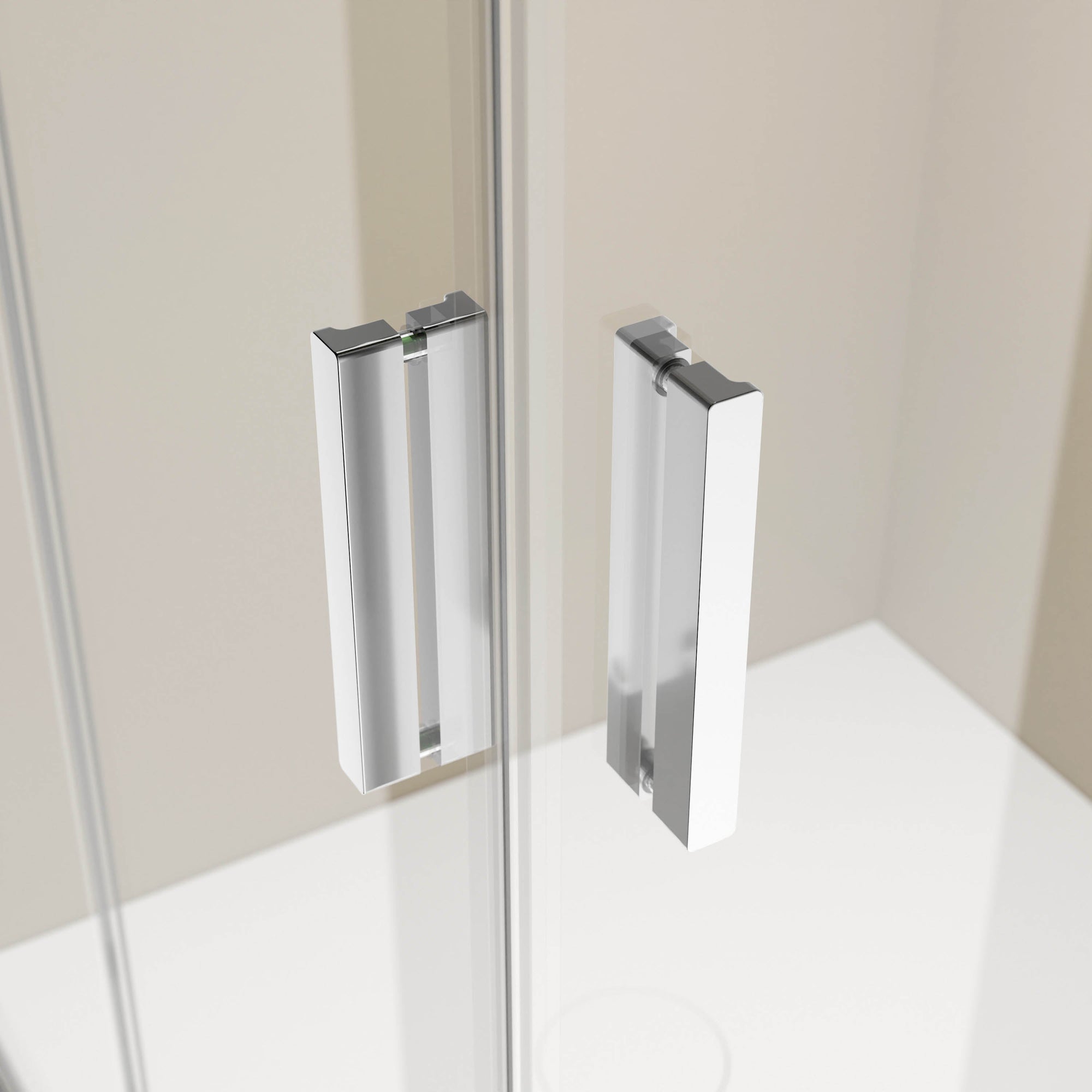 Paroi de douche d'angle avec porte pliante NT213