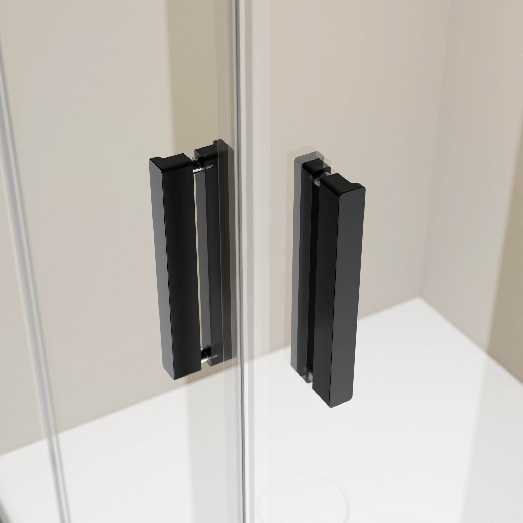 Paroi de douche d'angle avec porte pliante NT213