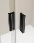 Paroi de douche d'angle avec porte pliante NT213