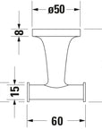 Duravit Starck T crochet à serviette
