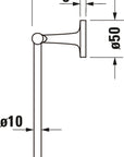 Duravit Starck T anneau porte-serviettes