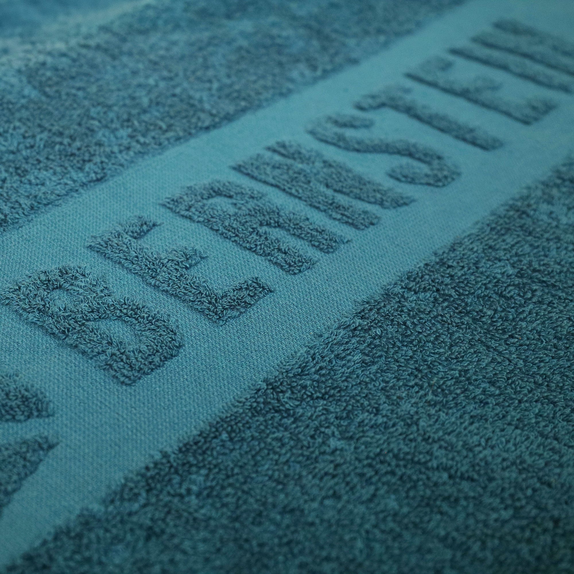 Drap de bain Bernstein PURECOTTON en bleu pétrole