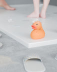 Receveur de douche en fonte minérale LAVOA - Blanc mat - Dimensions au choix