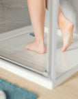Receveur de douche plat acrylique TIM - blanc brillant - dimensions au choix