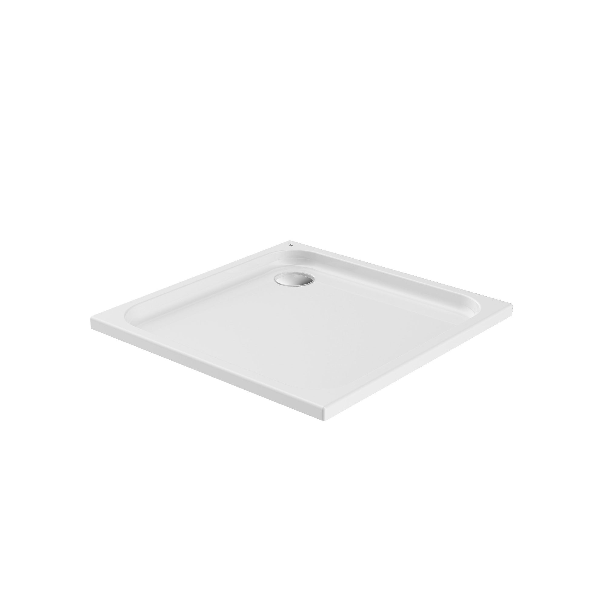 Receveur de douche plat acrylique TIM - blanc brillant - dimensions au choix